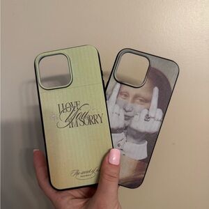 ✨Stylish iPhone 16 pro max Case Set - Green and Black